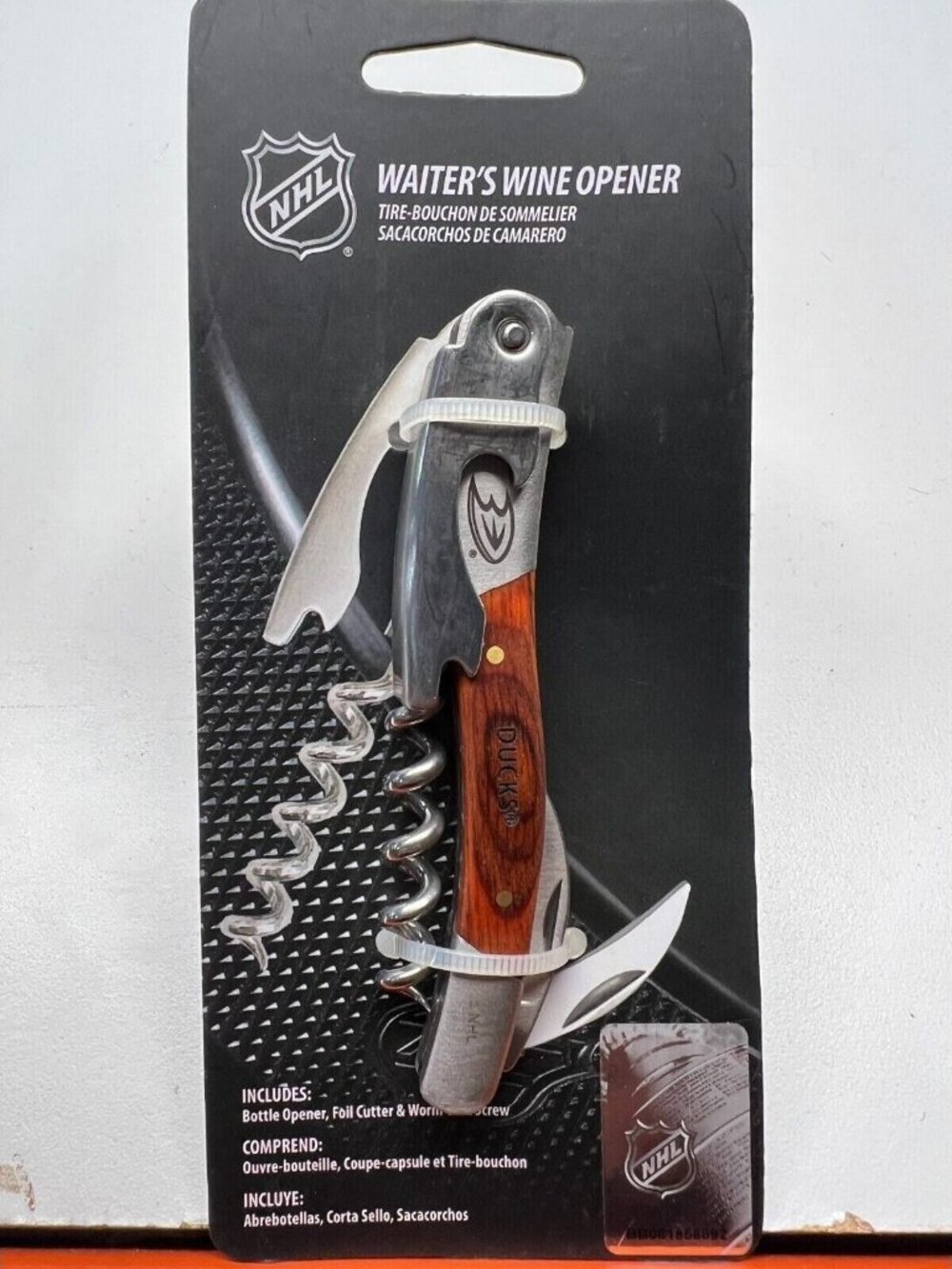 Anaheim Ducks Wine Bottle Opener Waiter Style TSV Home NHL Official Merch